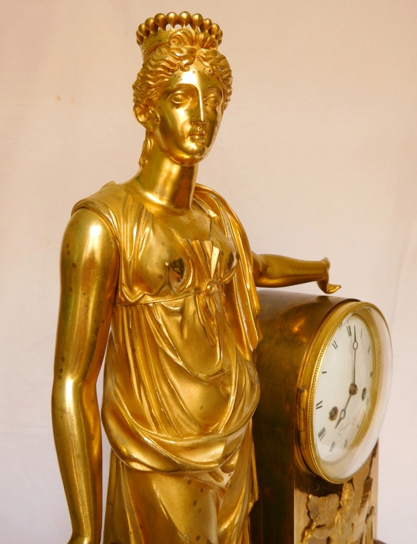 Tall Empire clock by Lesieur and Thomire - 19th century circa 1820