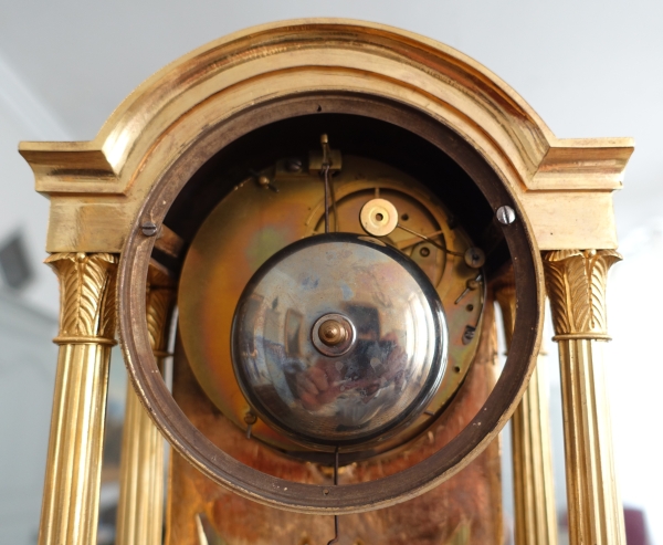 Empire ormolu portico shaped clock - early 19th century circa 1805