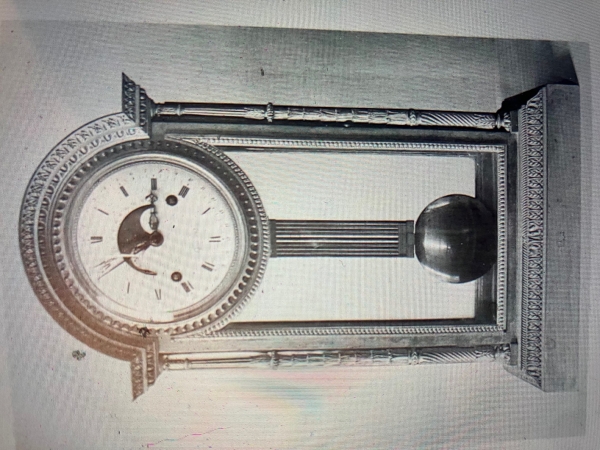 Empire ormolu portico shaped clock - early 19th century circa 1805