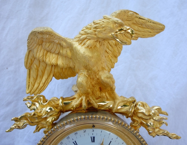 Large so-called clock aux marechaux, Empire production, early 19th century