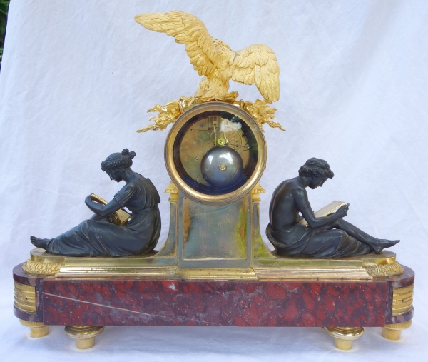 Large so-called clock aux marechaux, Empire production, early 19th century