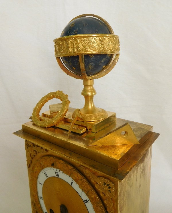 Empire ormolu clock, allegory of science and astronomy, early 19th century