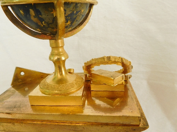 Empire ormolu clock, allegory of science and astronomy, early 19th century