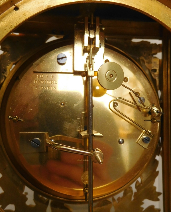 Louis XVI style ormolu & red marble clock circa 1870