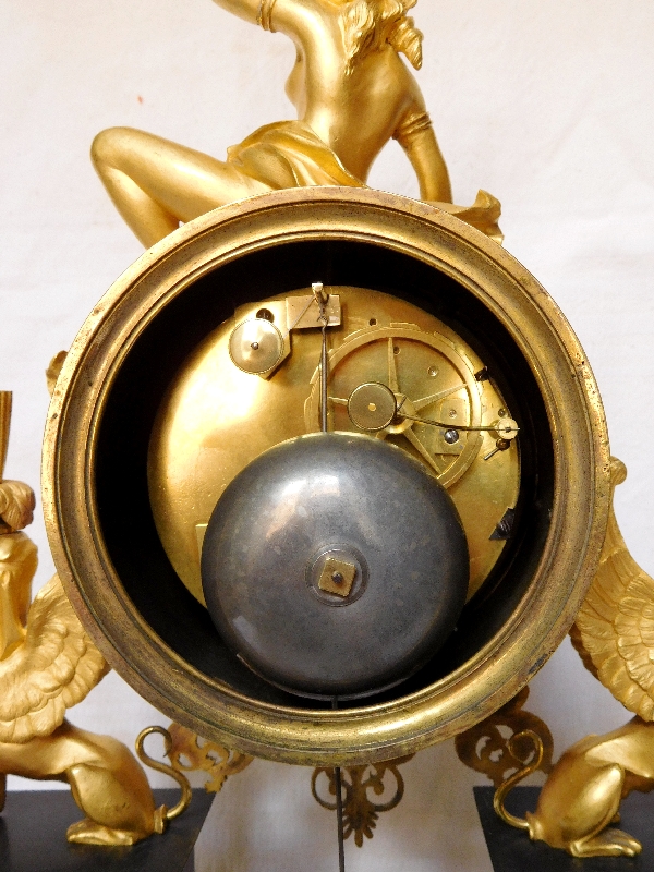 Late 18th century ormolu and marble clock - Louis XVI Directoire period