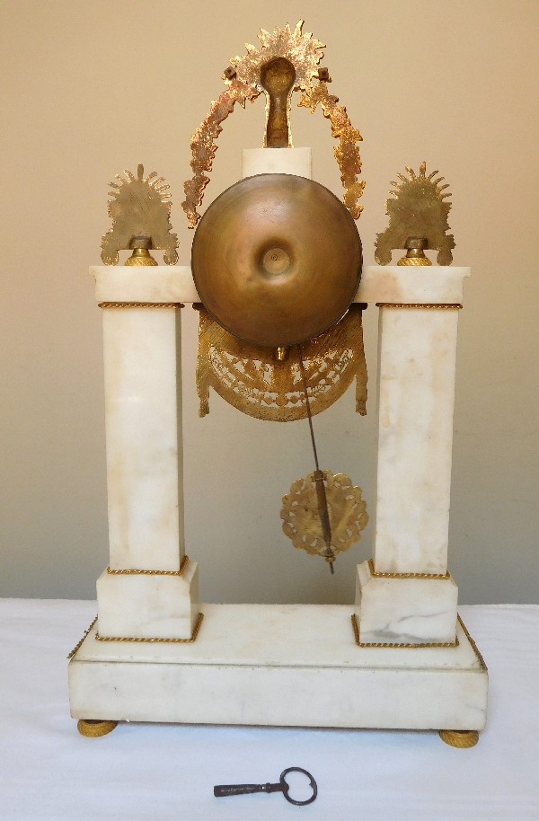 18th century French ormolu and marble clock - circa 1795-1800