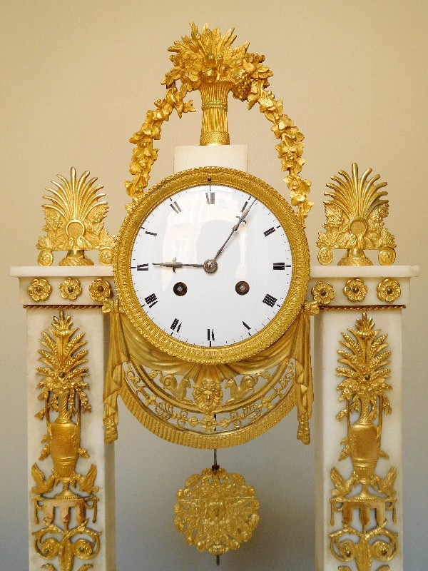 18th century French ormolu and marble clock - circa 1795-1800