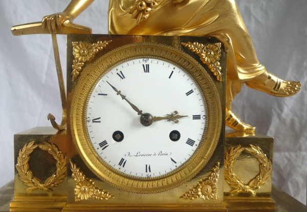 Empire allegoric ormolu clock : Navy allegory - early 19th century