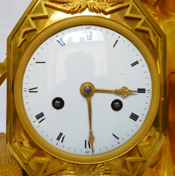 Empire ormolu clock - Athena, allegory of war - circa 1805