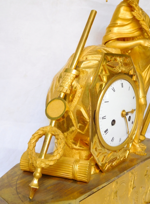 Empire ormolu clock - Athena, allegory of war - circa 1805