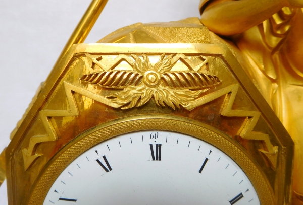 Empire ormolu clock - Athena, allegory of war - circa 1805