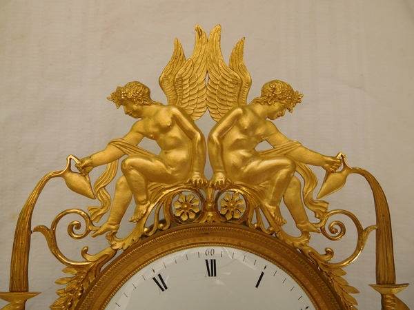 Empire ormolu clock - The Fountain of Youth, early 18th century circa 1800-1805