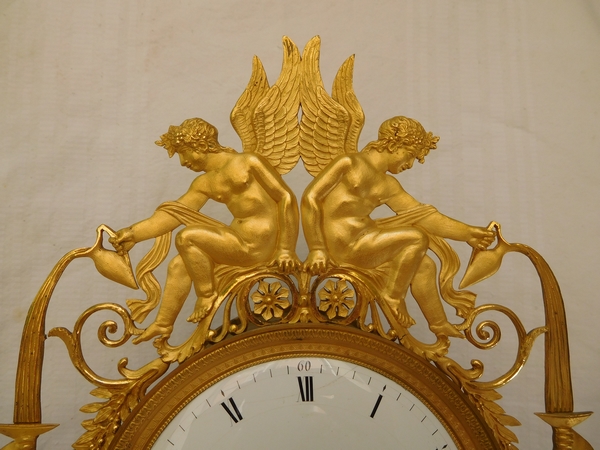 Empire ormolu clock - The Fountain of Youth, early 18th century circa 1800-1805