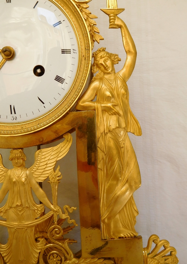 Empire ormolu clock - The Fountain of Youth, early 18th century circa 1800-1805