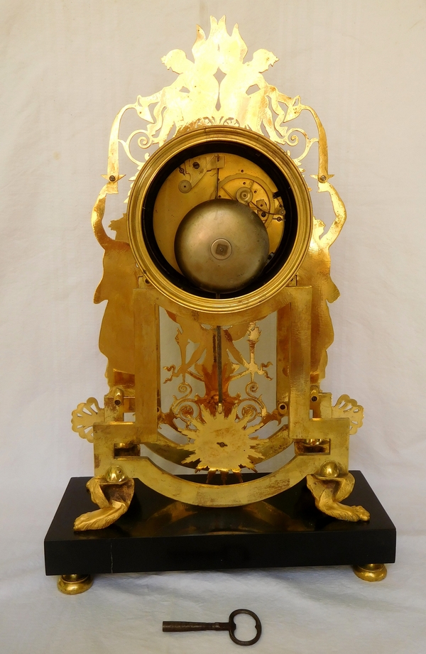 Empire ormolu clock - The Fountain of Youth, early 18th century circa 1800-1805