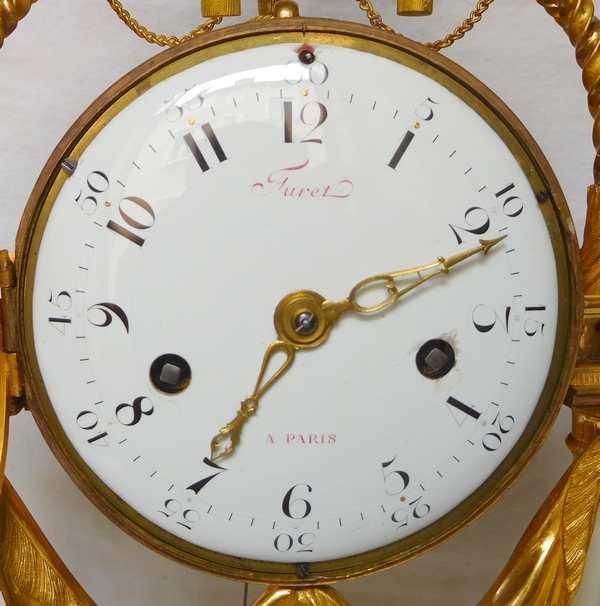 18th century so-called a la Turque clock by Furet, Louis XV - Louis XVI period, ormolu & marble