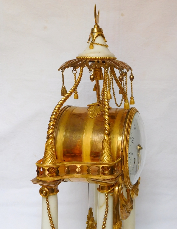 18th century so-called a la Turque clock by Furet, Louis XV - Louis XVI period, ormolu & marble