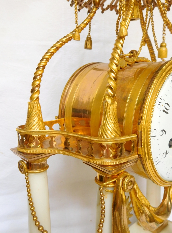 18th century so-called a la Turque clock by Furet, Louis XV - Louis XVI period, ormolu & marble