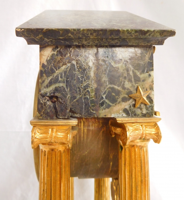 Empire ormolu and green marble clock, early 19th century circa 1800 - Chopin à Paris