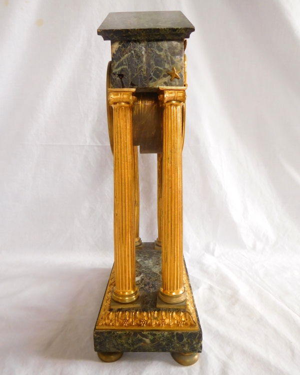 Empire ormolu and green marble clock, early 19th century circa 1800 - Chopin à Paris