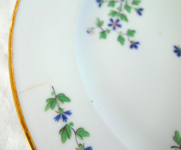 Manufacture Dihl et Guerhard : suite de 12 assiettes de table aux Barbeaux - signées