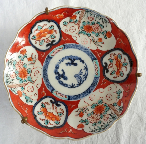 Set of 4 Imari porcelain serving plates, Japan, 19th century