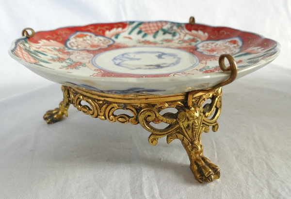 Set of 4 Imari porcelain serving plates, Japan, 19th century