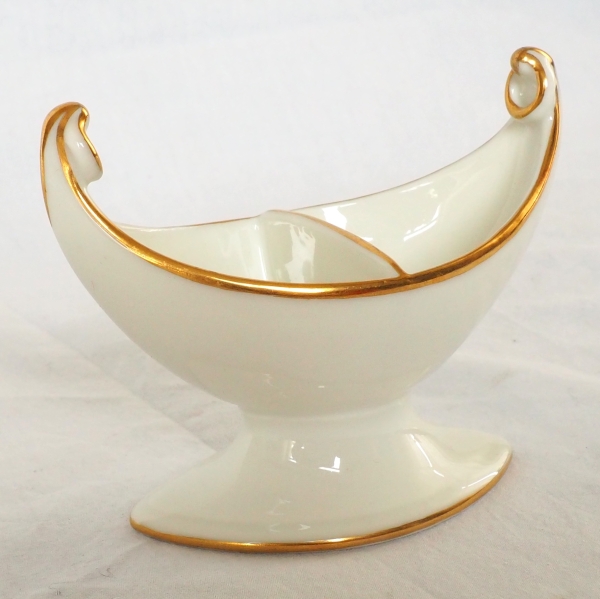 Nast : set of 4 Empire Paris porcelain salt cellars - early 19th century