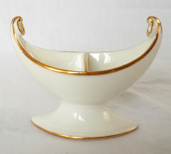 Nast : set of 4 Empire Paris porcelain salt cellars - early 19th century