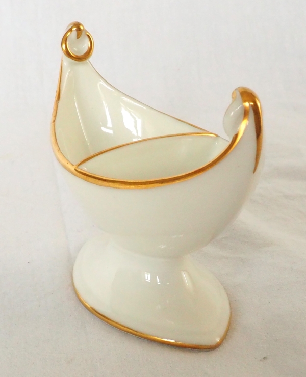 Nast : set of 4 Empire Paris porcelain salt cellars - early 19th century