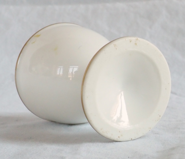 Nast : set of 6 Empire Paris porcelain egg cups - early 19th century