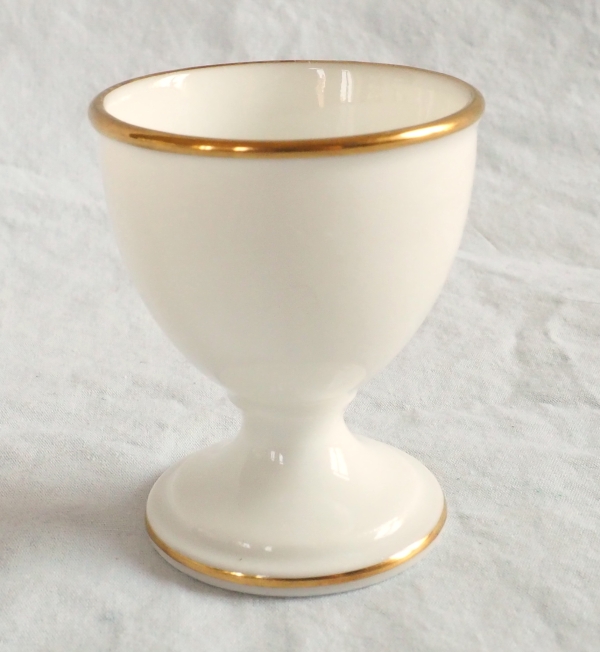 Nast : set of 6 Empire Paris porcelain egg cups - early 19th century