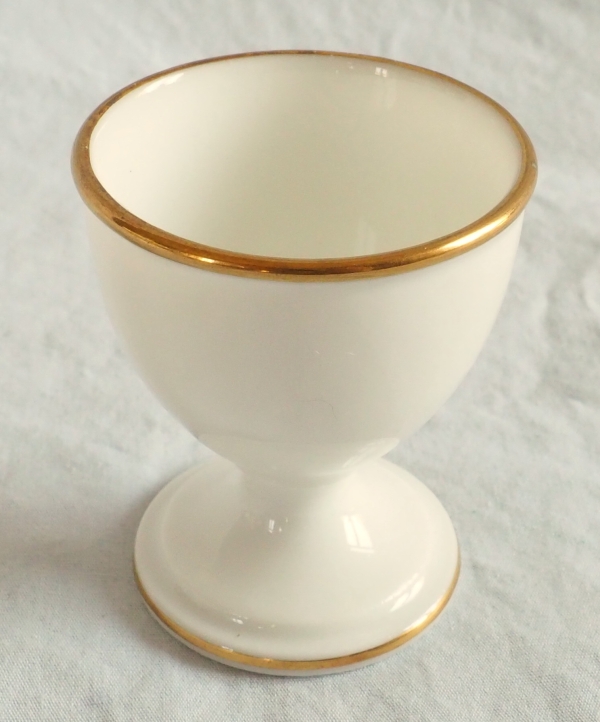 Nast : set of 6 Empire Paris porcelain egg cups - early 19th century