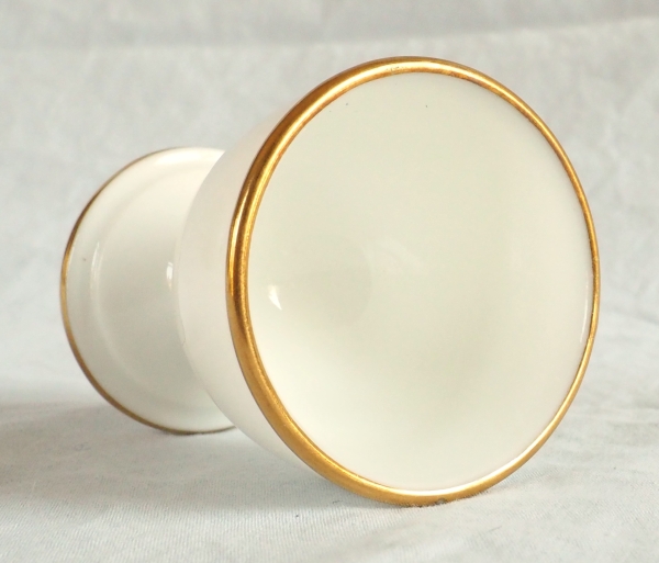 Nast : set of 6 Empire Paris porcelain egg cups - early 19th century
