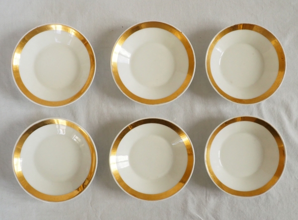 Empire Paris porcelain coffee set enhanced with fine gold - early 19th century