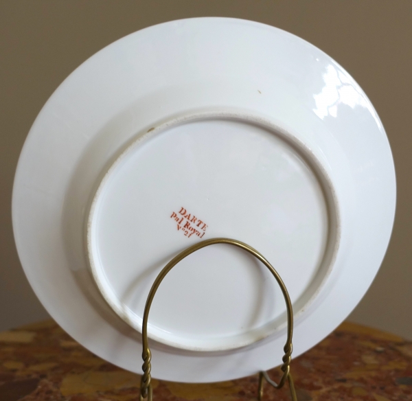 Darte Palais Royal N°21 - Empire porcelain plate decorated with medlars - signed