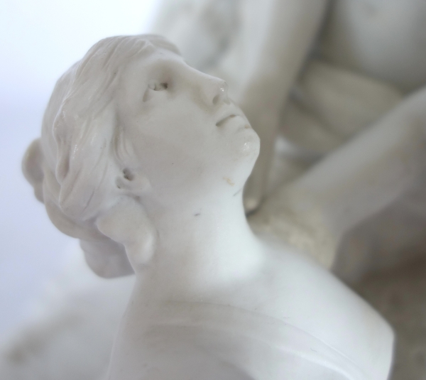 Sèvres : la naissance de Bacchus, grand groupe en biscuit d'époque XVIIIe siècle