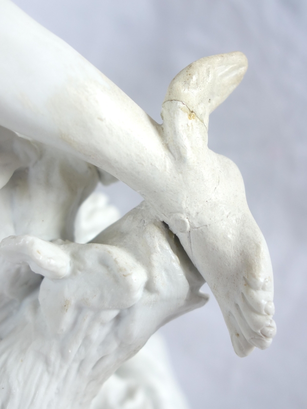 Sèvres : la naissance de Bacchus, grand groupe en biscuit d'époque XVIIIe siècle