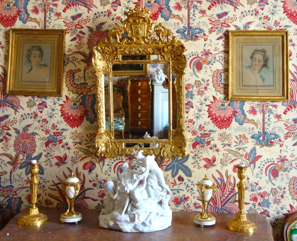 Sèvres : la naissance de Bacchus, grand groupe en biscuit d'époque XVIIIe siècle