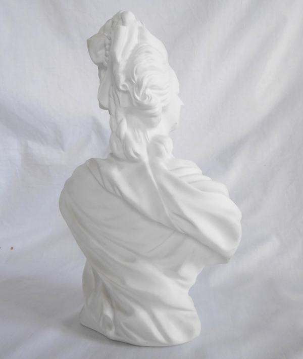 Queen Marie Antoinette bust, porcelain biscuit, Wengmüller model
