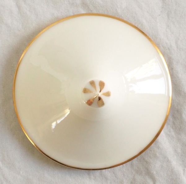 Nast : Empire Paris porcelain double jam jar enhanced with fine gold