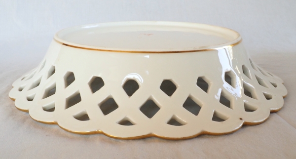 Nast : Empire Paris porcelain reticulated cup - early 19th century