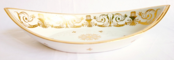 Porcelain Empire trinket bowl, Locre Manufacture, early 19th century