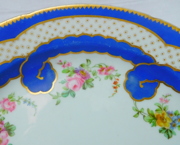 Manufacture Impériale de Saint Petersbourg - Russie : grande tazza coupe montée en porcelaine époque XIXe siècle