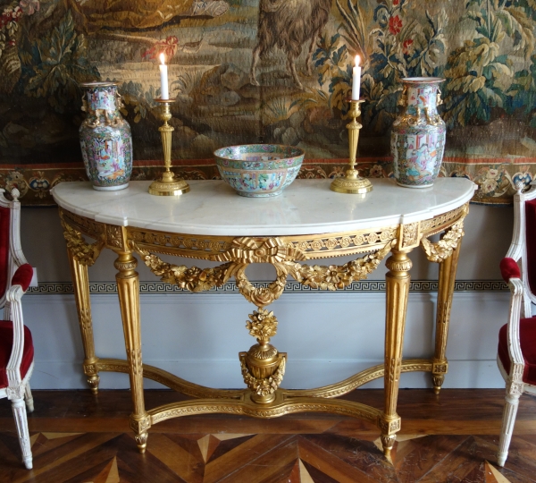 Grand bol à punch en porcelaine de Canton, Chine vers 1880 - 36cm