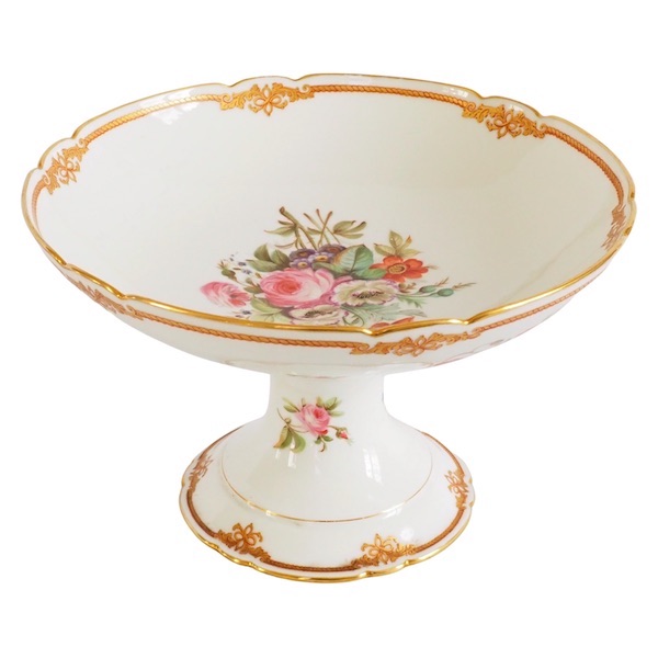 Large Paris porcelain fruit bowl - Lahoche & Pannier - l'Escalier de Cristal