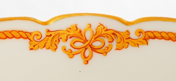 Grande coupe à fruits en porcelaine de Paris - Lahoche et Pannier - l'Escalier de Cristal
