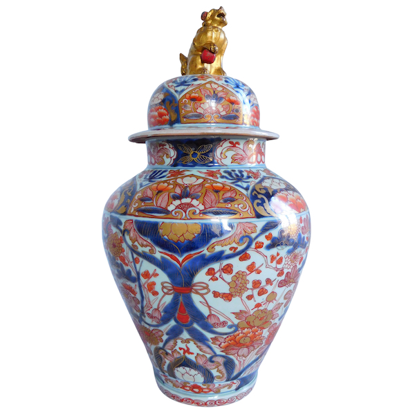 Grande potiche en porcelaine Imari - Chine, fin XVIIIe siècle / début XIXe - 48cm