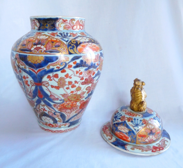 Grande potiche en porcelaine Imari - Chine, fin XVIIIe siècle / début XIXe - 48cm