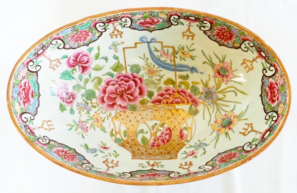 Large East India Company porcelain bowl - Samson - 19th century